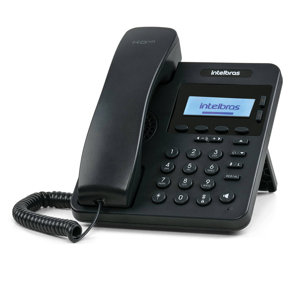 Telefone com Tecnologia IP e Qualidade HD IP S3002 Preto Intelbras